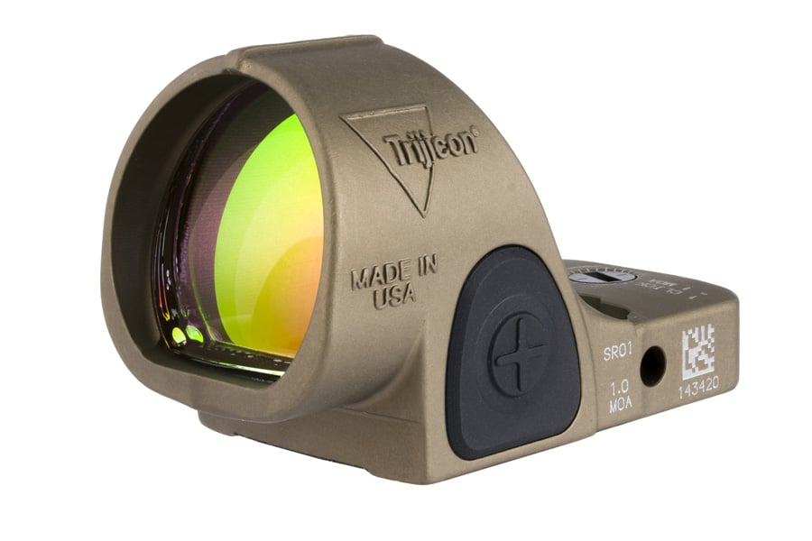 Trijicon SRO 1.0 MOA Red Dot with Adjustable LED Coyote Brown Anodized